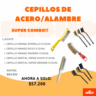 CEPILLOS DE ACERO/ALAMBRE