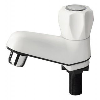 CANILLA 1 AGUA LAVATORIO PLASTICA (BLANCA)