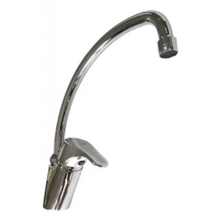 MEZCLADORA MONOCOMANDO PARED CON PICO CISNE