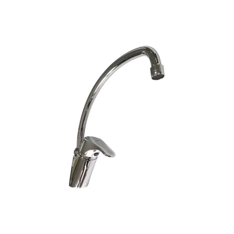 MEZCLADORA MONOCOMANDO PARED CON PICO CISNE