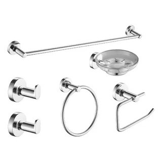 ACCESORIOS BAÑO INOX  X 6PCS