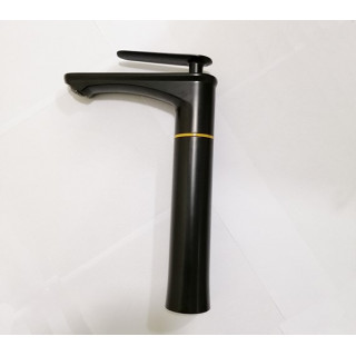 CANILLA MONOCOMANDO ZINC NEGRA ALTA 30CM
