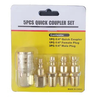 ACOPLE RAPIDO X 5 PCS P/COMPRESOR
