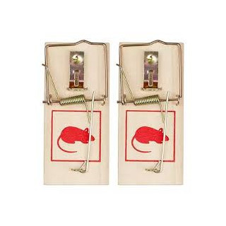 TRAMPERA RATA MADERA CHICA X2 PCS