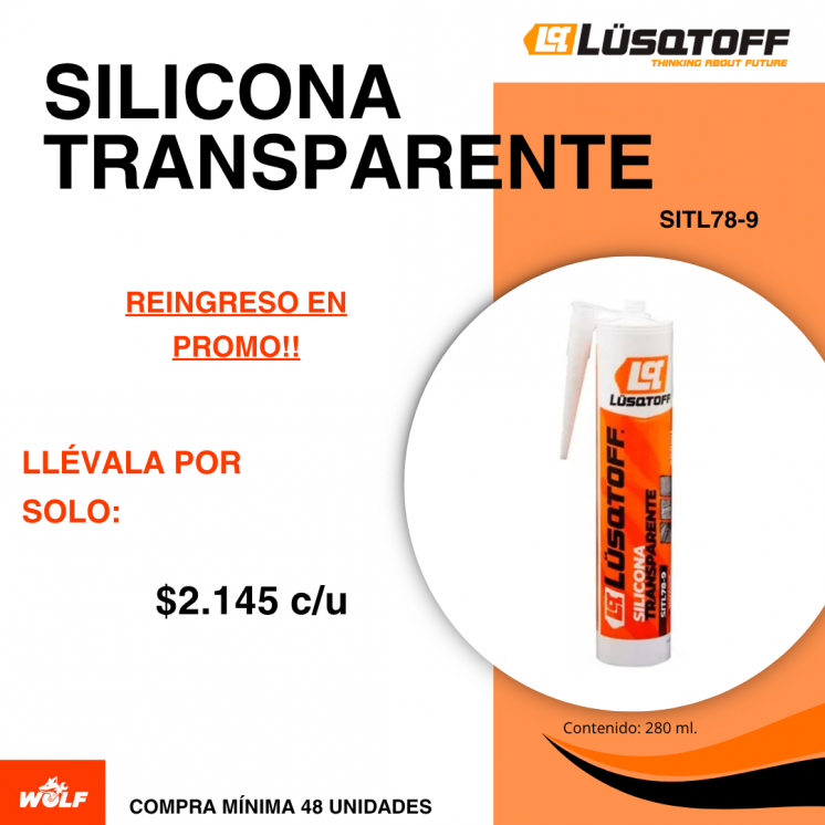 SILICONA TRANSPARENTE
