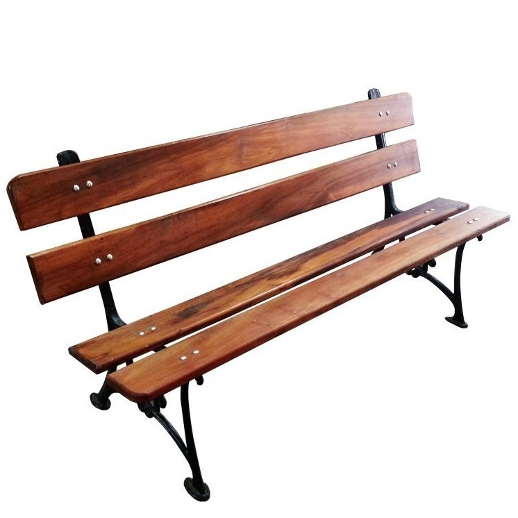 BANCO TIPO INGLES S/ APOYA BRAZO BARNIZ 4 TABLAS 1.5 MTS