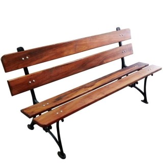 BANCO TIPO INGLES S/ APOYA BRAZO BARNIZ 4 TABLAS 1 MTS