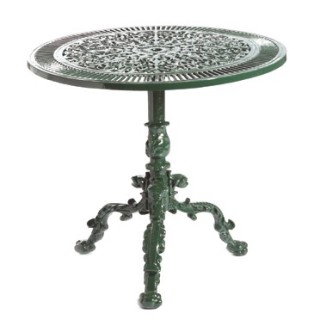 MESA DE JARDIN S/ VIDRIO  Ø 72 alt. 65cm