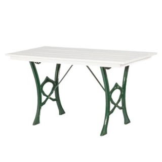 MESA QUINCHO 1.5 MT RECTANGULAR DE MADERA BLANCA