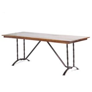 MESA QUINCHO 2 MT RECTANGULAR DE MADERA BARNIZ