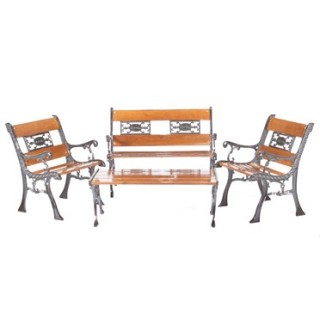 JUEGO DE JARDIN LABRADO BARNIZ