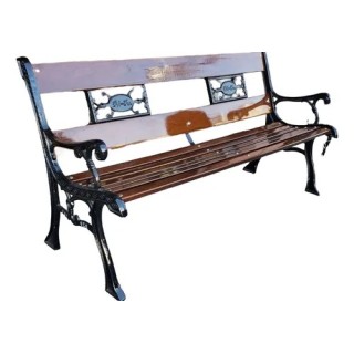 BANCO LABRADO DE 0.60 MTS BARNIZ