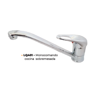 CANILLA MONOCOMANDO COCINA SOBREMESADA LINEA TALIO
