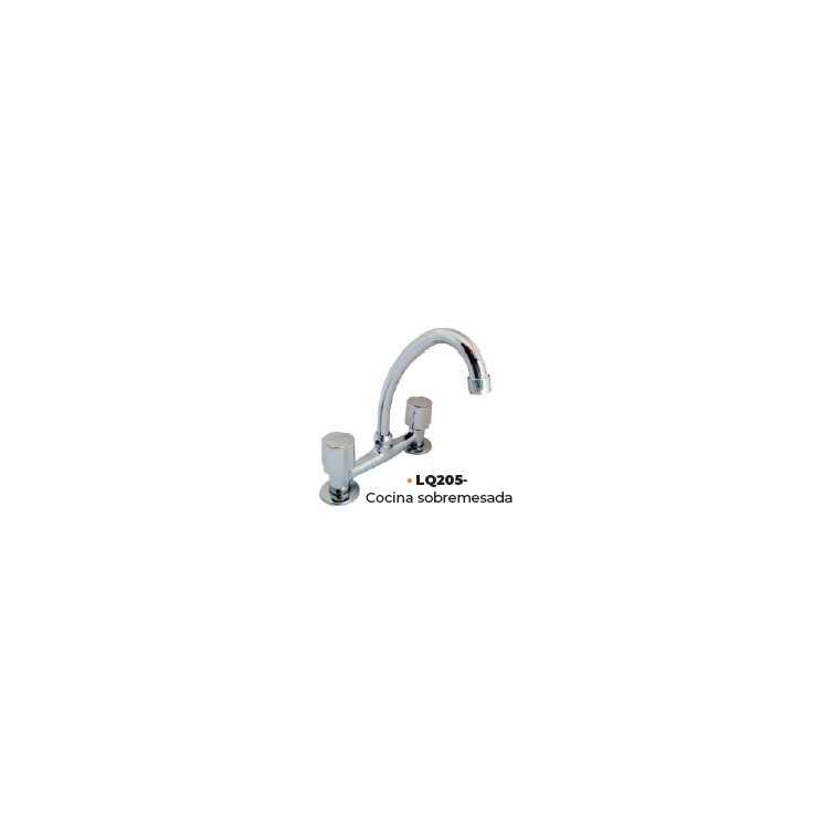 CANILLA COCINA SOBREMESADA LINEA BORO PLUS