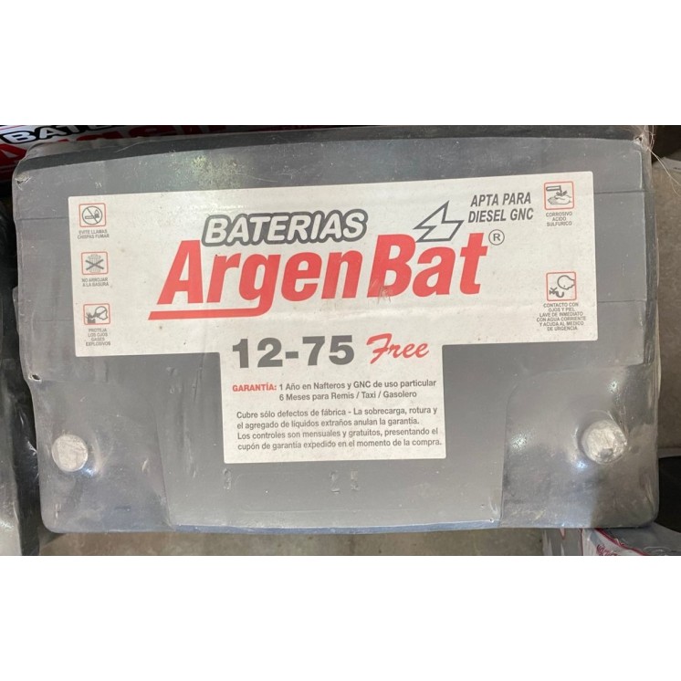 BATERIA ARGENBAT 12X75