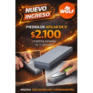 PIEDRA DE AFILAR DOBLE 8"