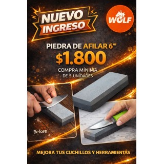 PIEDRA DE AFILAR DOBLE 6"