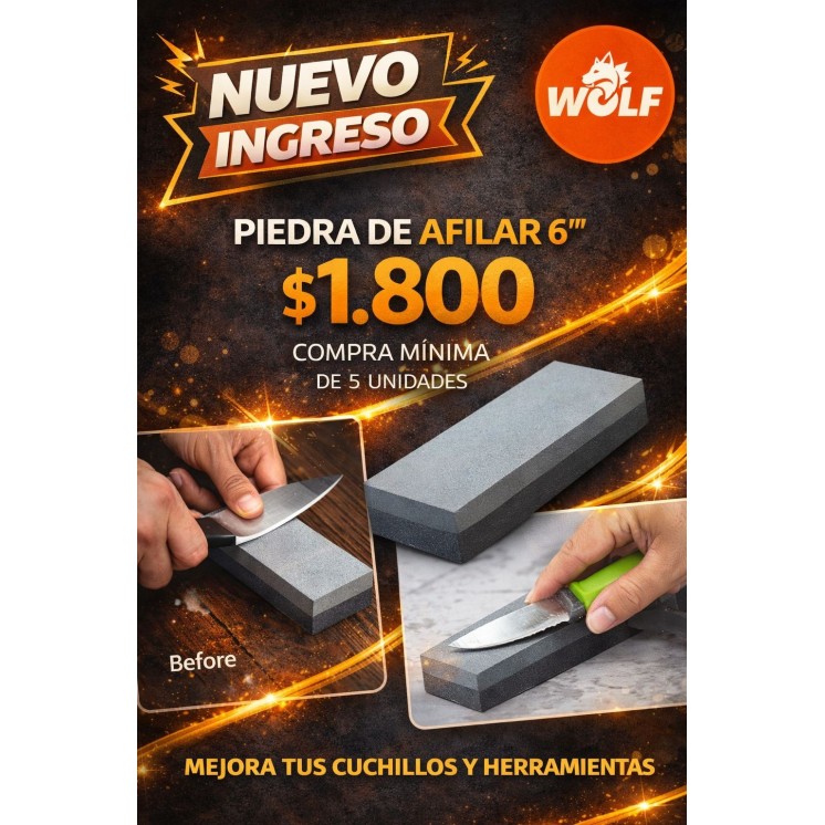 PIEDRA DE AFILAR DOBLE 6"