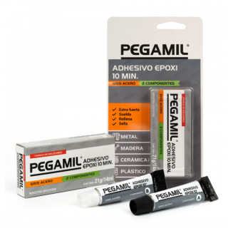 ADHESIVO EPOXI 10MIN - GRIS ACERO 14ml PEGAMIL