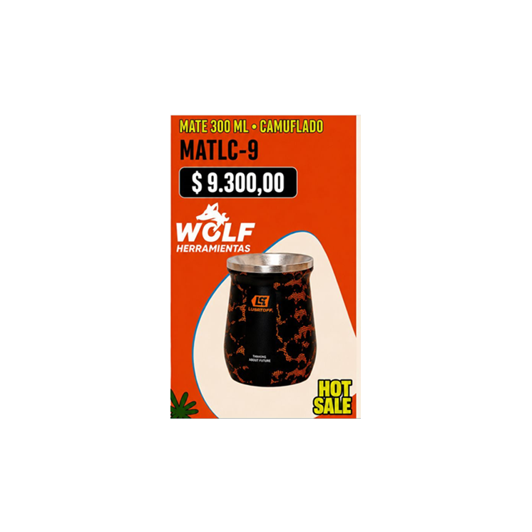 MATE 300ML S/BOMBILLA - CAMUFLADO