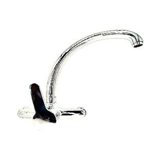 CANILLA MONOCOMANDO PARED CON PICO CISNE