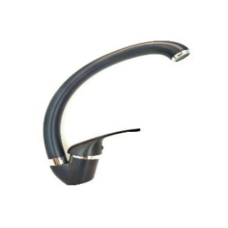 CANILLA MONOCOMANCO PICO CISNE - NEGRA