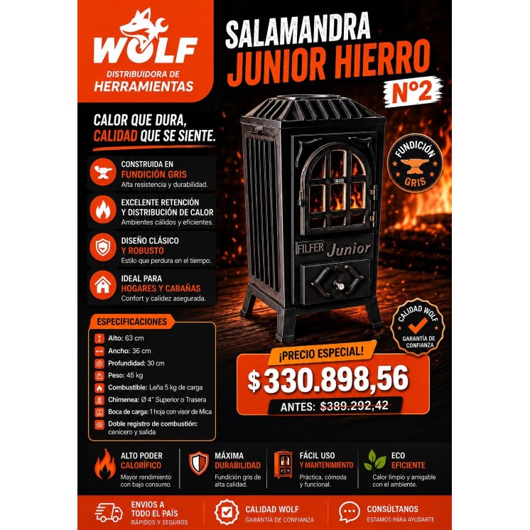 Salamandra Junior Hierro N°2
