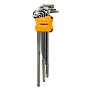 JUEGO DE 9 LLAVES TORX LARGAS LUSQTOFF